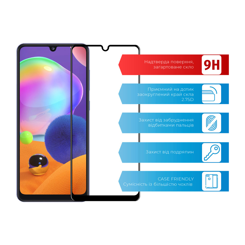 Скло захисне ACCLAB Full Glue Samsung A31 (1283126508578) - зображення 2