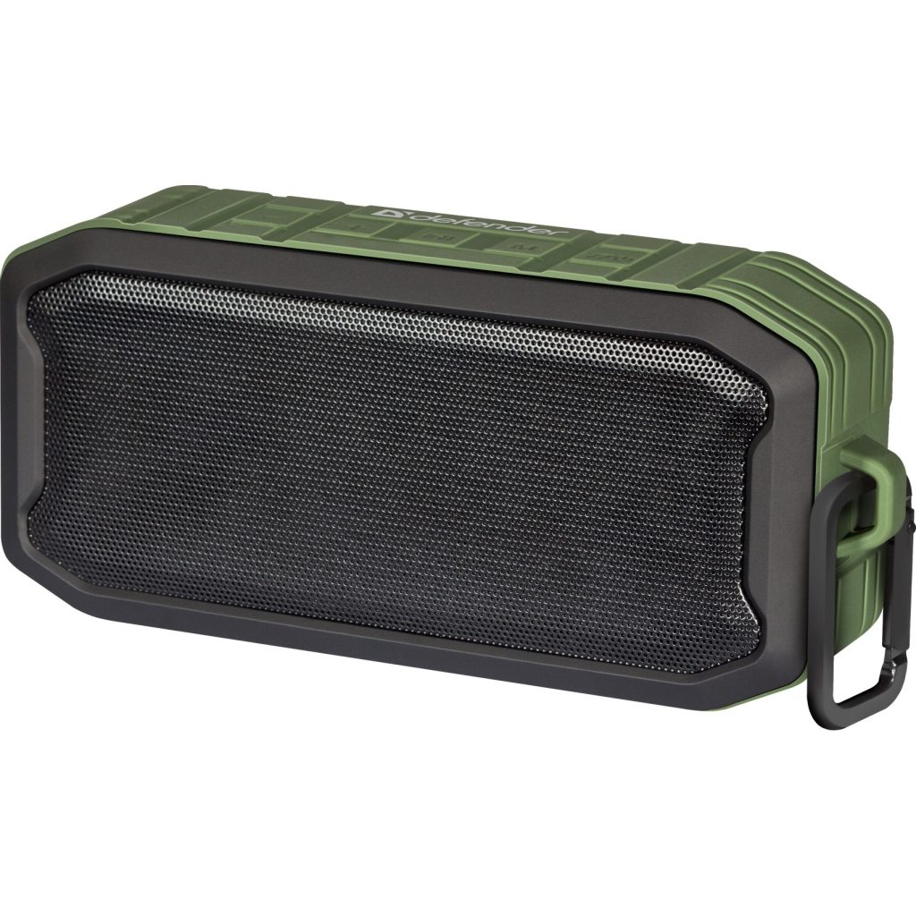 Акустична система Defender G14 IP66 7Вт Bluetooth//FM/TF/USB/AUX Black/Green (65014) - зображення 5