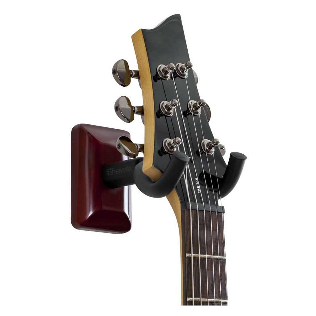Тримач для гітари Gator Frameworks Wall Mount Guitar Hanger Cherry (GFW-GTR-HNGRCHR) - зображення 2