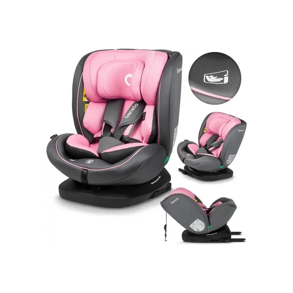 Автокрісло Lionelo Bastiaan i-Size Pink Baby, рожеве (LO-BASTIAAN I-SIZE PINK BABY) - зображення 6