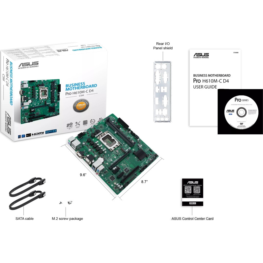 Материнська плата ASUS Pro H610M-C D4-CSM - зображення 7