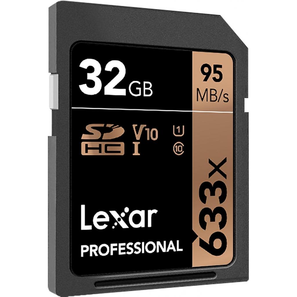 Карта пам'яті Lexar 32GB SDHC class 10 UHS-I U1 V10 633x Professional (LSD32GCB633) - зображення 2
