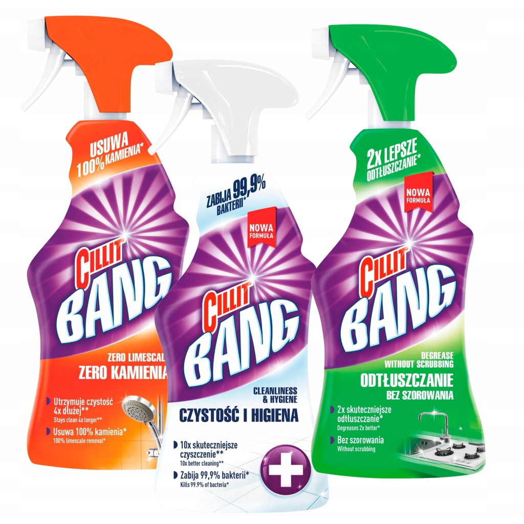 Спрей для чищення ванн Cillit Bang Антиплями + Гігієна 750 мл (5011417561706/5900627042542) - зображення 2