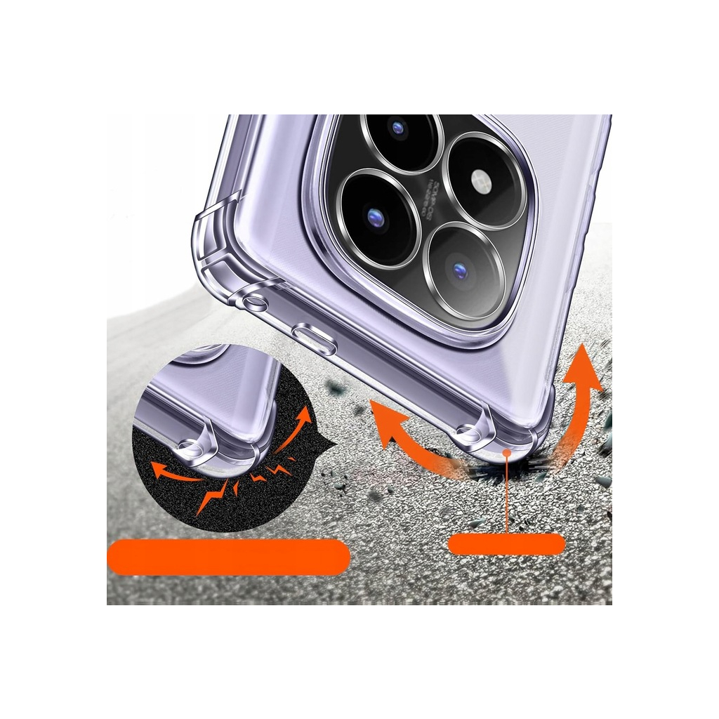 Чохол до мобільного телефона BeCover Anti-Shock Xiaomi Redmi Note 14 Pro 4G Clear (713036) - зображення 5