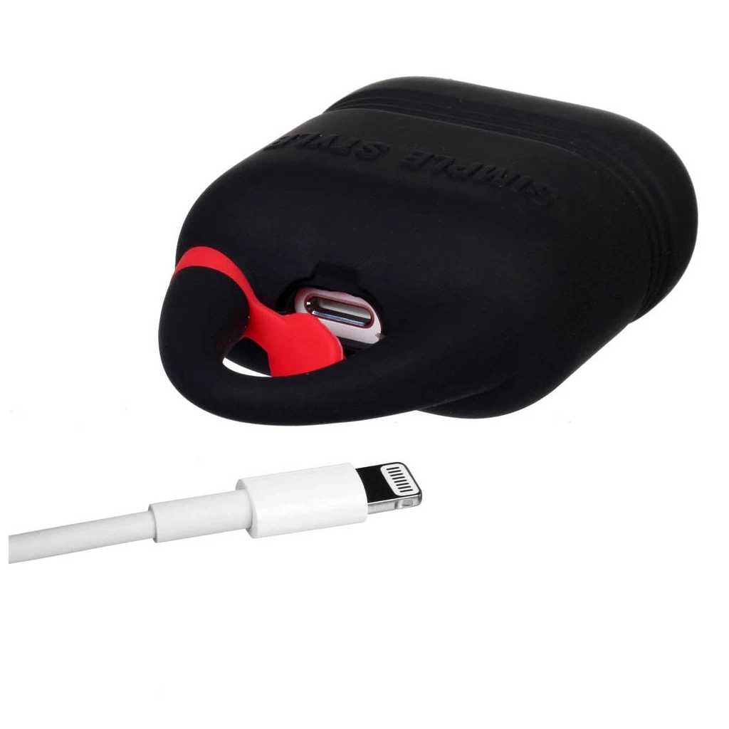 Чохол для навушників Kindon i-Smile для Apple AirPods IPH1430 Black (702346) - зображення 3