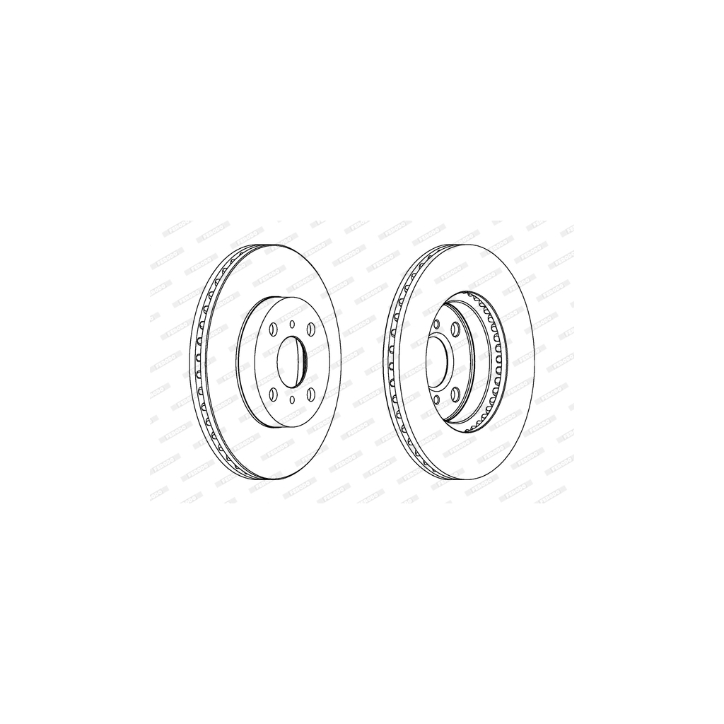 Гальмівний диск FERODO DDF1779C - зображення 1
