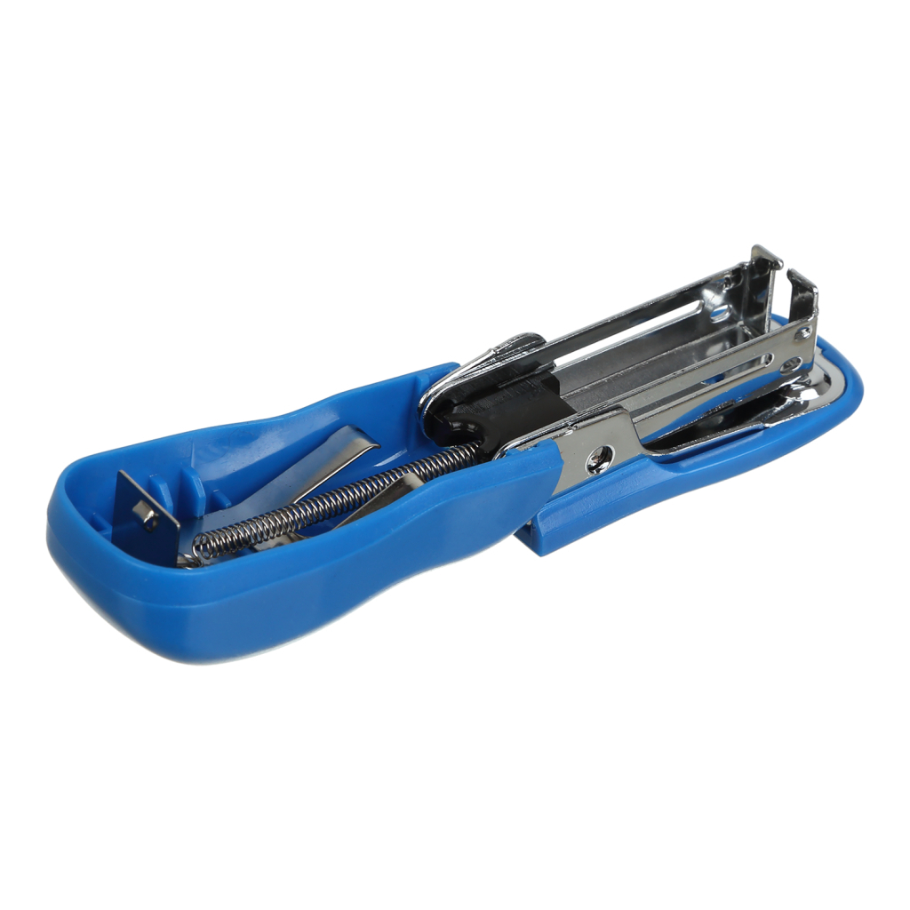 Степлер Buromax пластиковий МІНІ, 10 аркушів, (скоби №24; 26), 60 x 25 x 35 мм, синій (BM.4216-02) - зображення 3