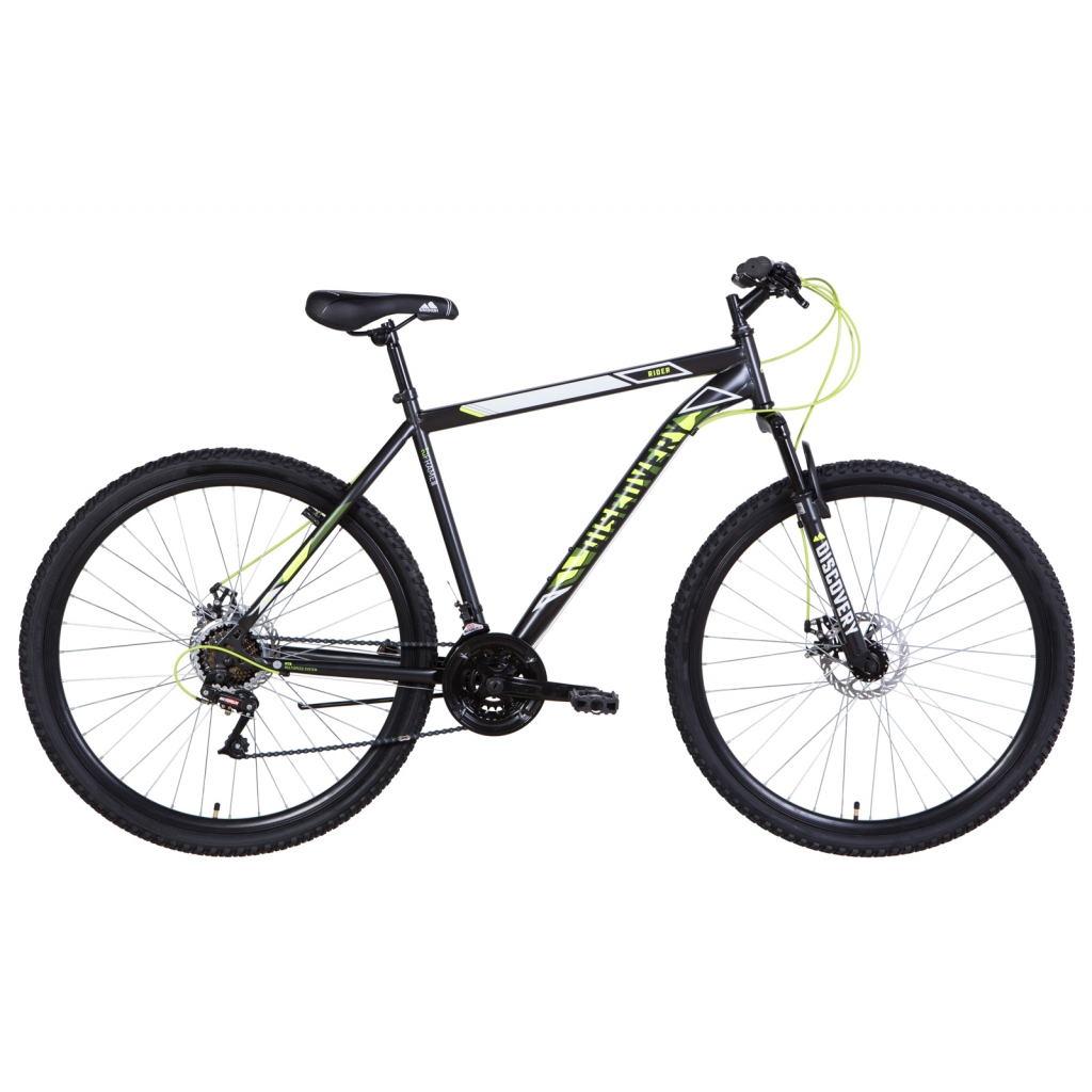 Велосипед Discovery 29" RIDER AM DD рама-19" 2021 Black/Yellow (OPS-DIS-29-111) - зображення 1