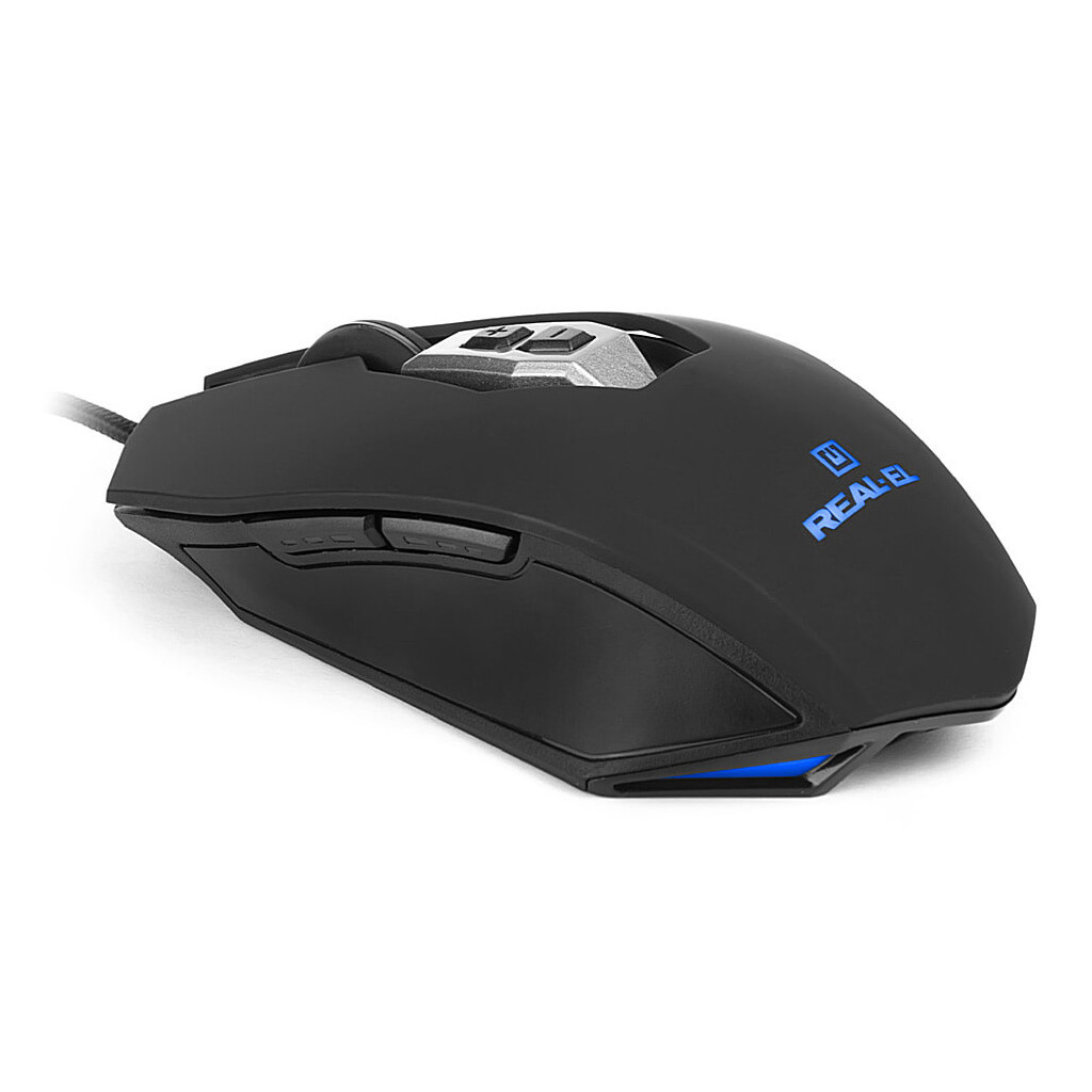 Мишка REAL-EL RM-525 Black - зображення 2