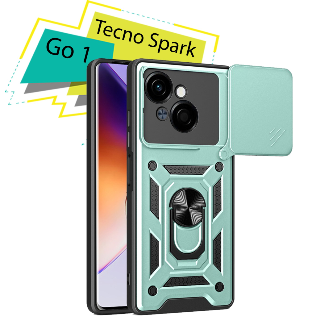 Чохол до мобільного телефона BeCover Military Tecno Spark Go 1 (KL4) Dark Green (713679) - зображення 1