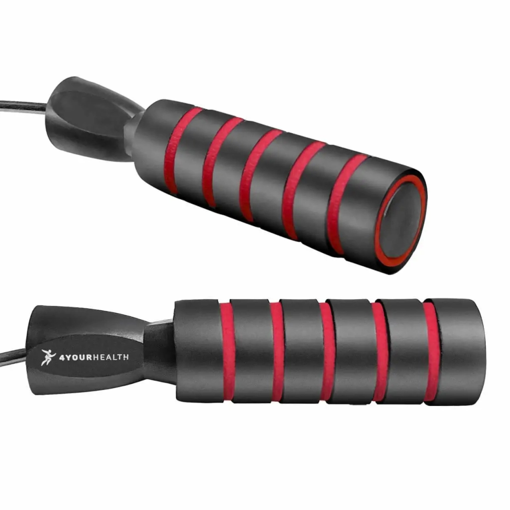 Скакалка 4yourhealth Premium Jump Rope 2471 швидкісна 2.5м Чорно-червона (4YH_2471_Bl/Red) - изображение 4