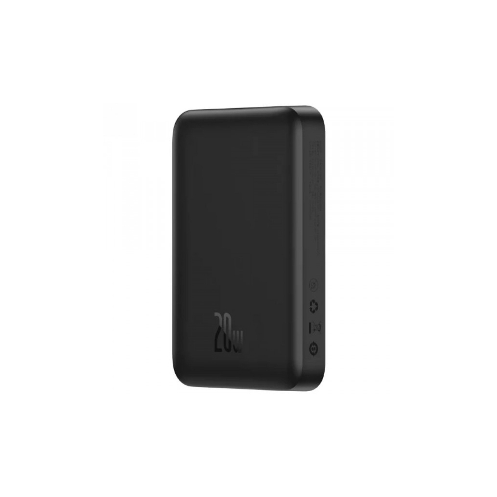 Батарея універсальна Baseus Magnetic Wireless Mini 10000mAh 20W, PD QC, black (PPCX070001) - зображення 3