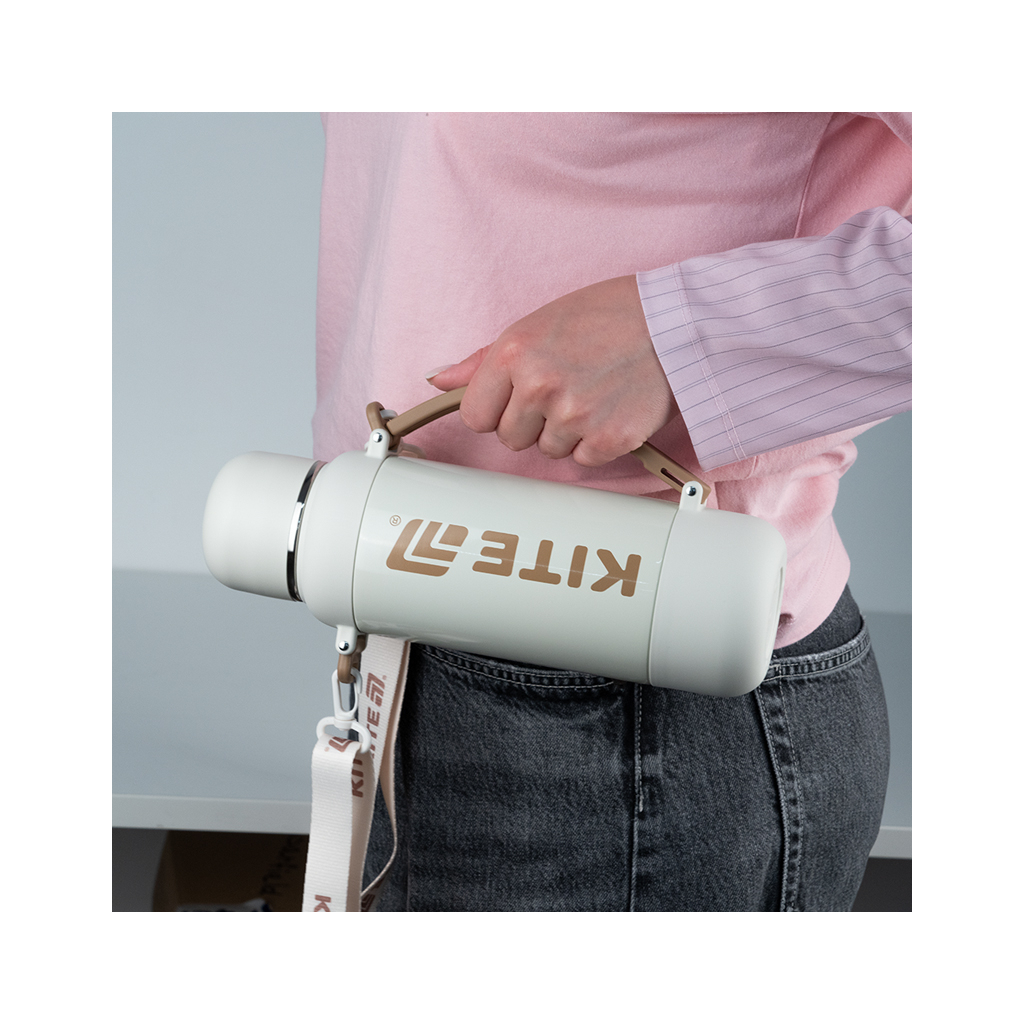 Термос Kite 1200 мл, бежевий (K25-1225-2) - изображение 8