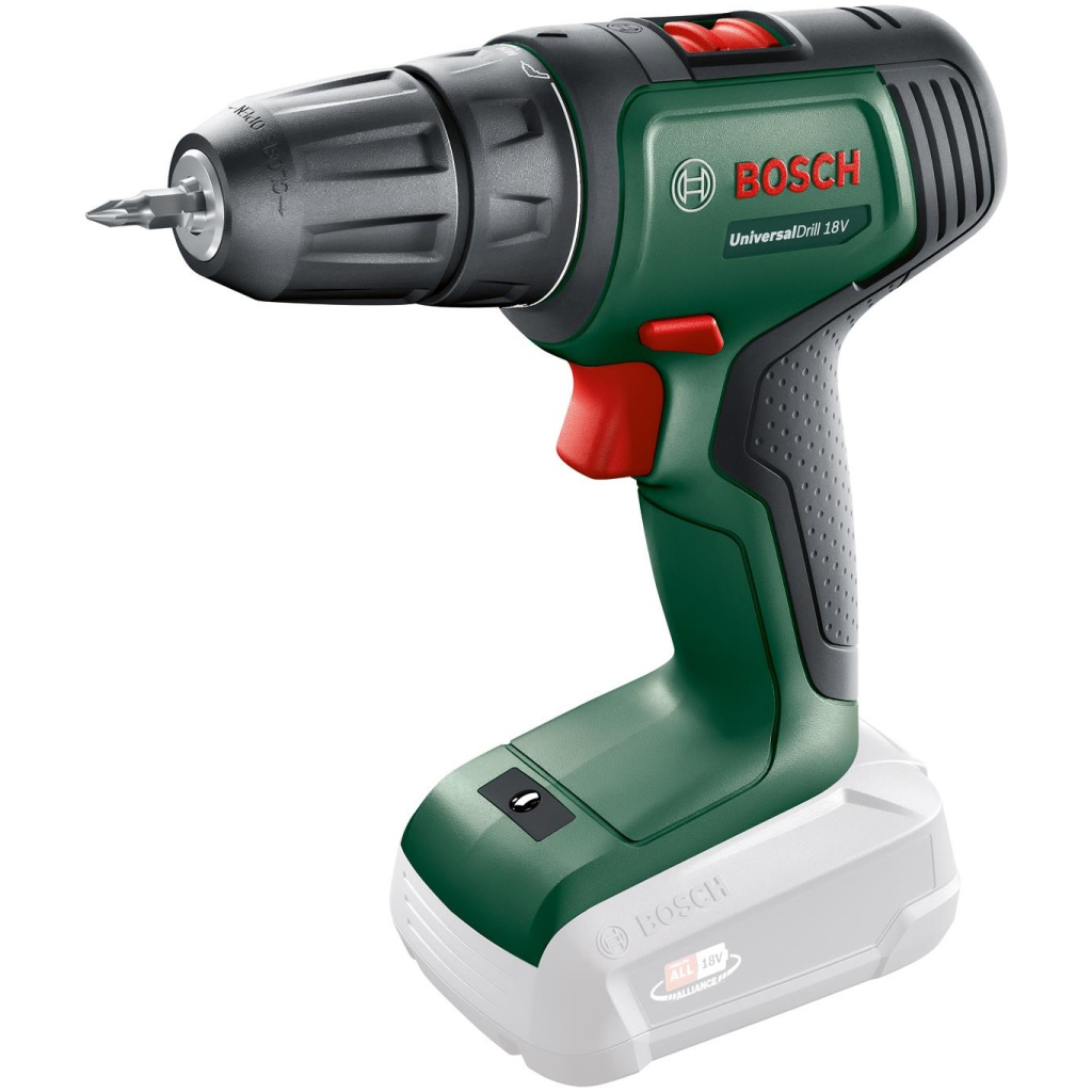 Шуруповерт Bosch UniversalDrill 18V, 2x1.5Ач, 40Нм, 440/1450 об/хв, ЗП, 1.2кг, кейс (0.603.9D4.002) - зображення 1