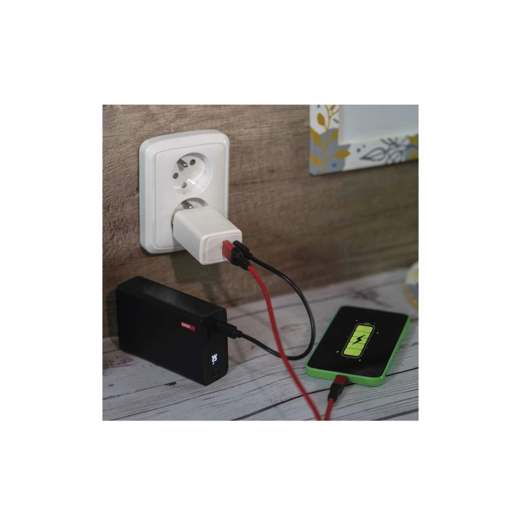 Зарядний пристрій EMOS V04G45 1xUSB-A + 1xUSB-C PD20W GaN (V04G45) - зображення 8