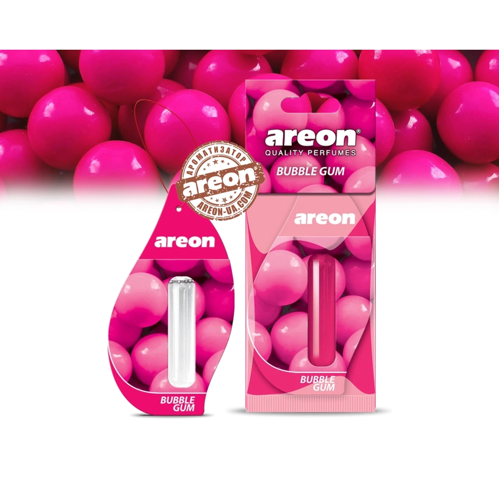 Ароматизатор для автомобіля Areon Bubble Gum 5 мл (77130) - изображение 2