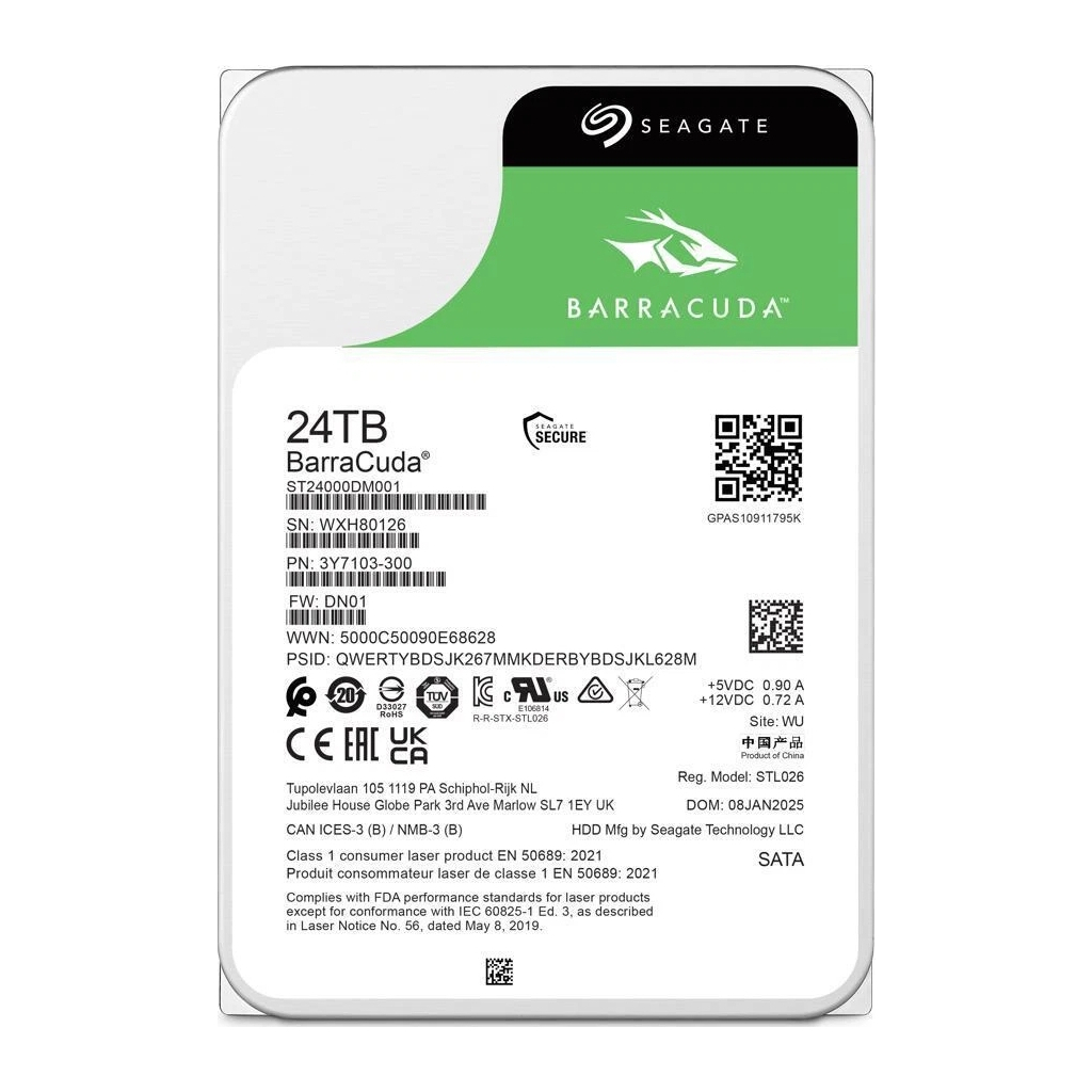 Жорсткий диск 3.5" 24TB Seagate (ST24000DM001) - зображення 4