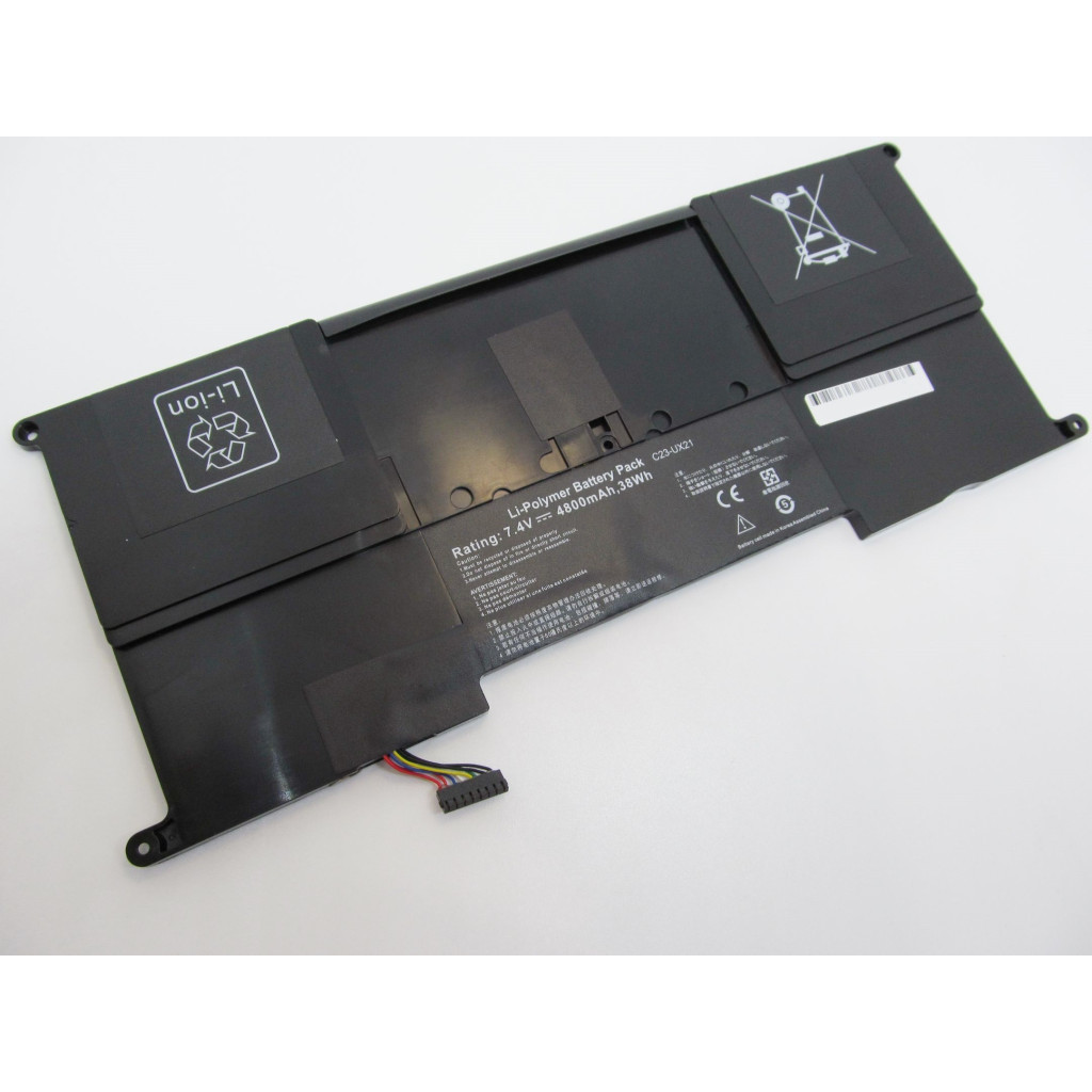 Акумулятор до ноутбука AlSoft Asus ZenBook UX21A C23-UX21, 4800mAh, 6cell, 7.4V, Li-Pol (A47235) - зображення 2