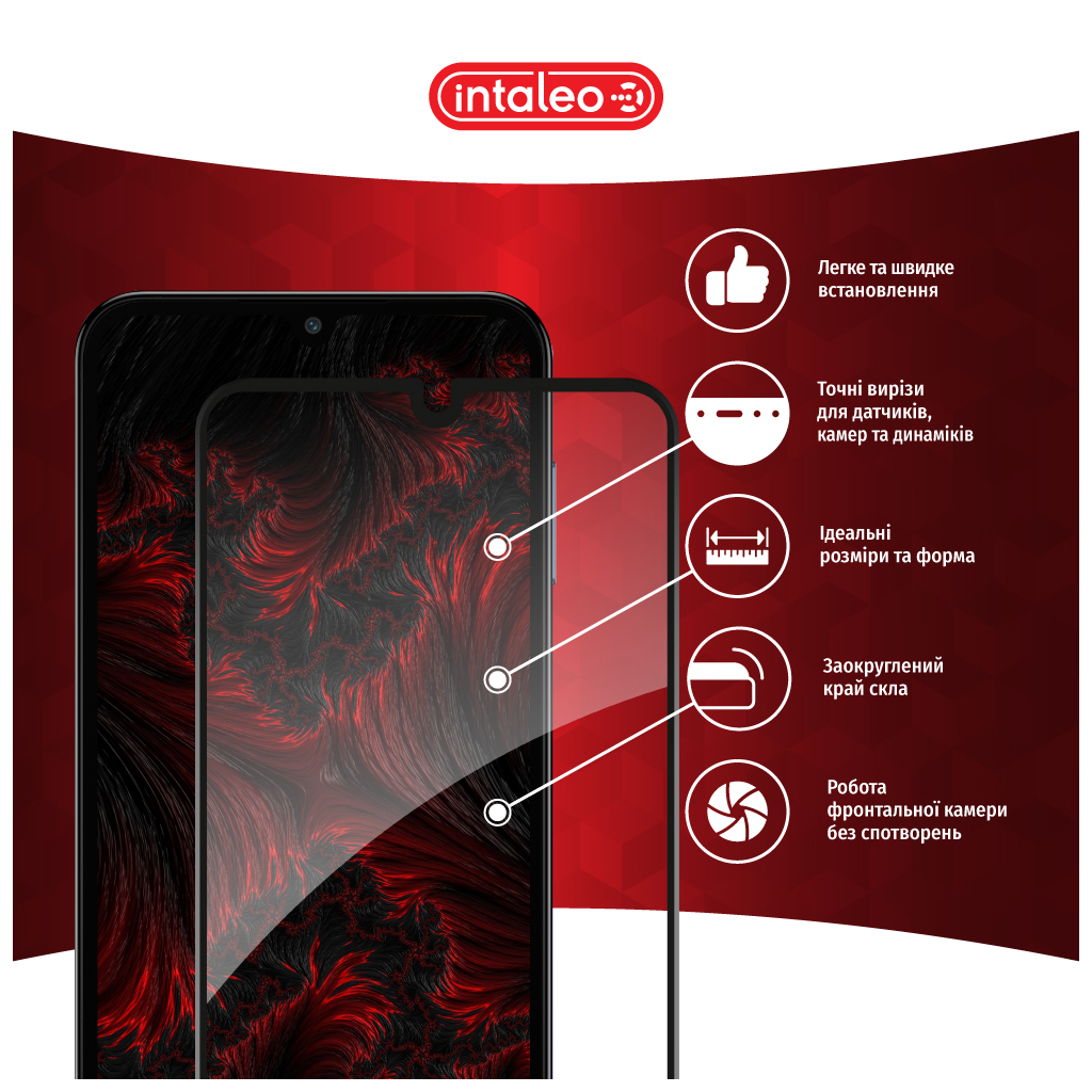 Скло захисне Intaleo Full Glue Samsung M15 Black (1283126591679) - зображення 3