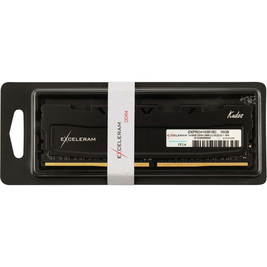 Модуль пам'яті для комп'ютера DDR4 16GB 3866 MHz Black Kudos PRO eXceleram (EKPRO4163818C) - зображення 3