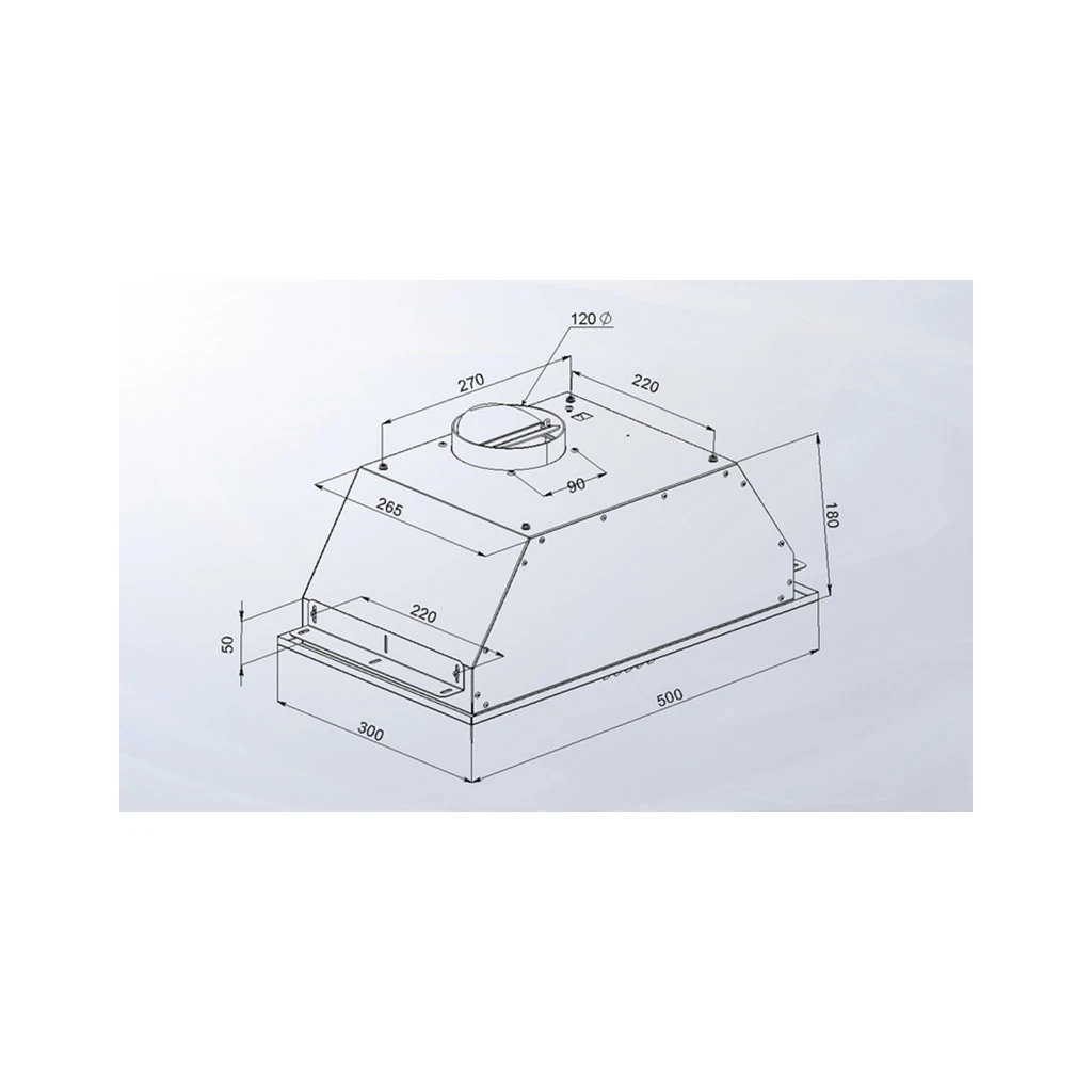 Витяжка кухонна Artel ART CANOPI 350 Grey - зображення 5