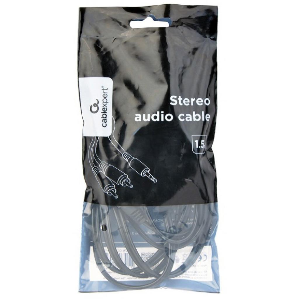 Кабель мультимедійний 3.5mm M to 2xRCA M 1.5m Cablexpert (CCA-352-1.5M) - изображение 3
