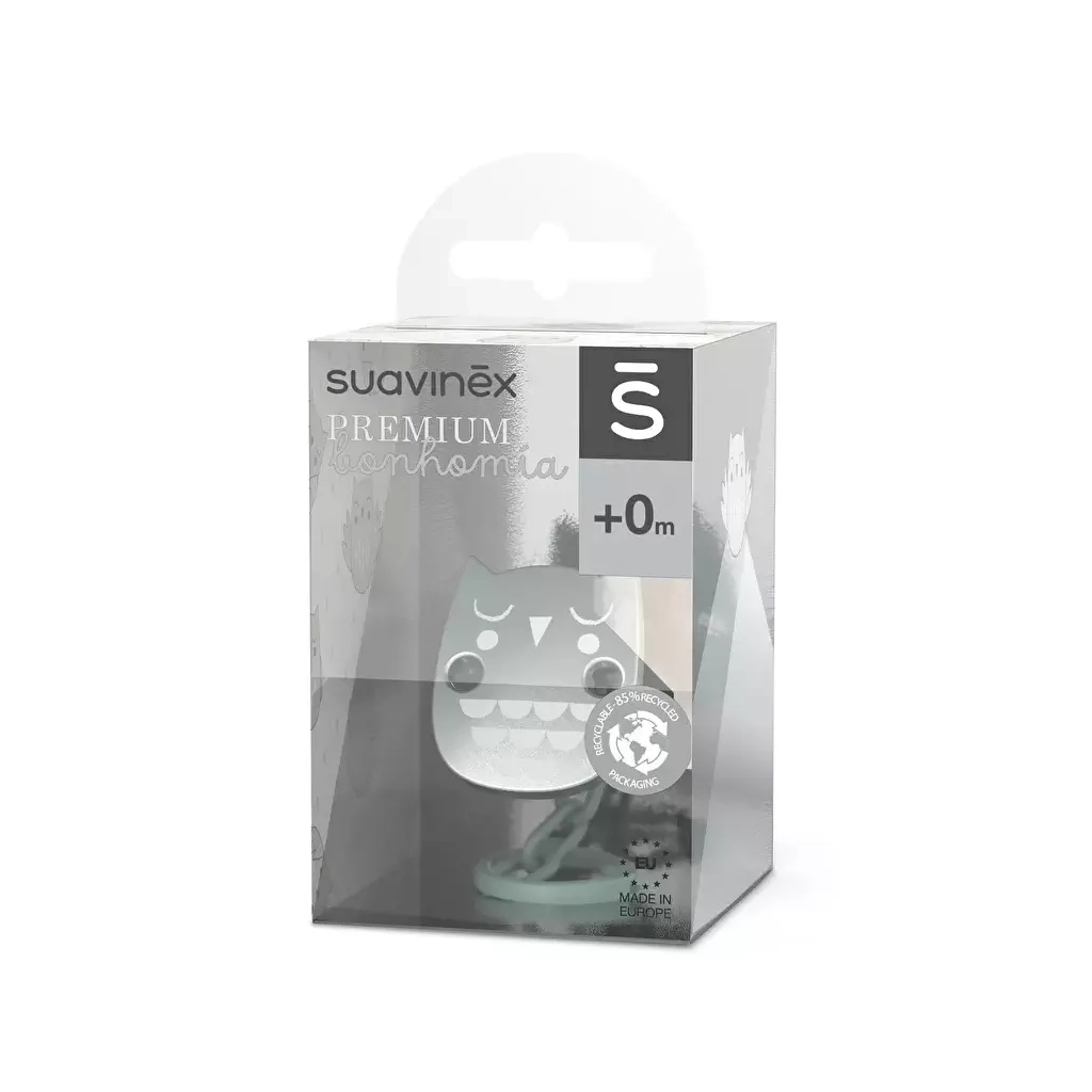Кліпса для пустушок Suavinex Bonhomia зелена (307819) - зображення 2