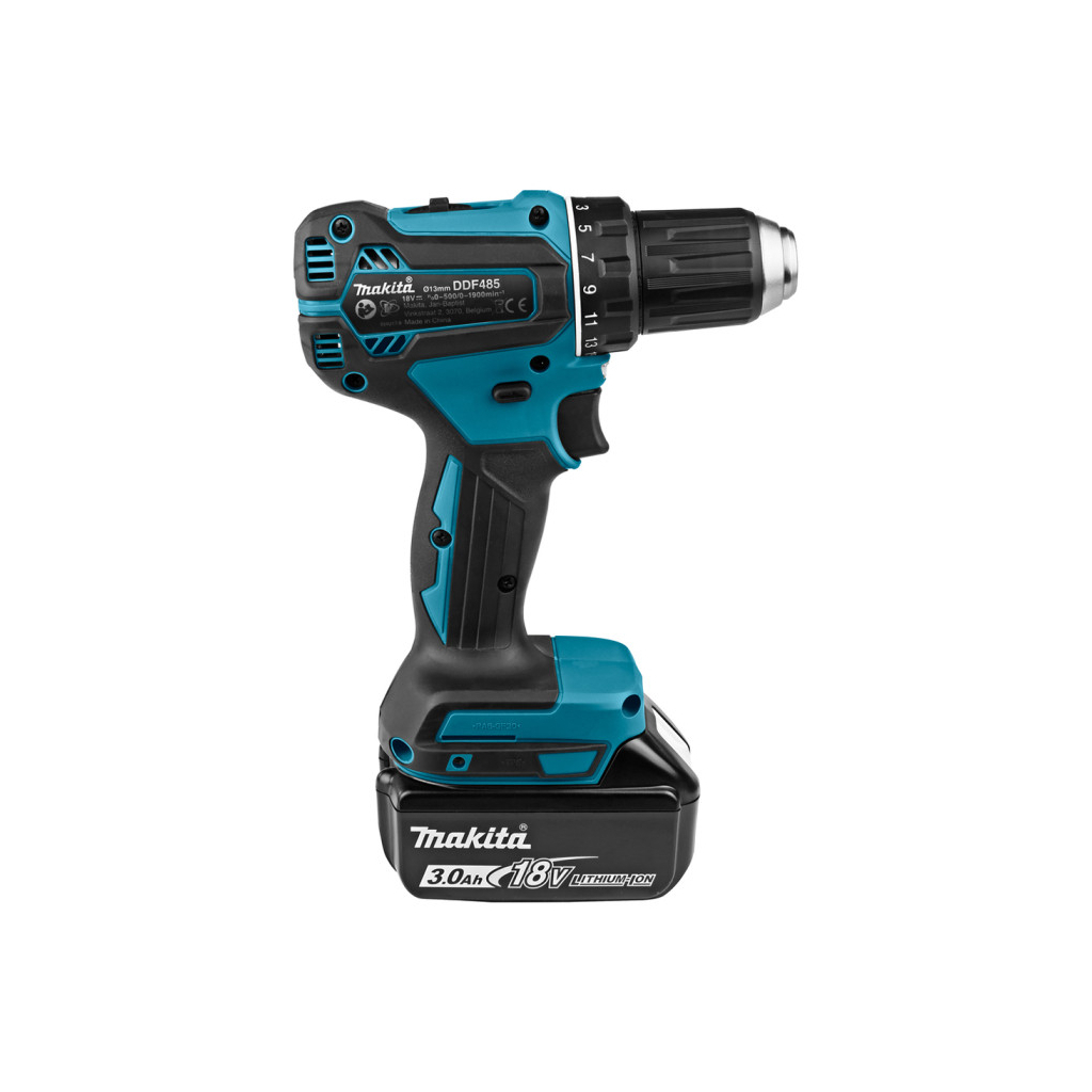 Шуруповерт Makita DDF485SFJ 18V, 3Ah, 27-50Нм 0-500/0-1900 об/хв, кейс (DDF485SFJ) - зображення 7