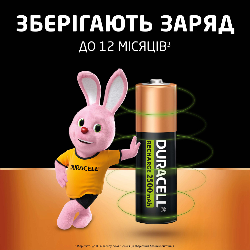 Акумулятор Duracell AA HR6 2500mAh * 4 (5000394057203 / 5007308) - зображення 6