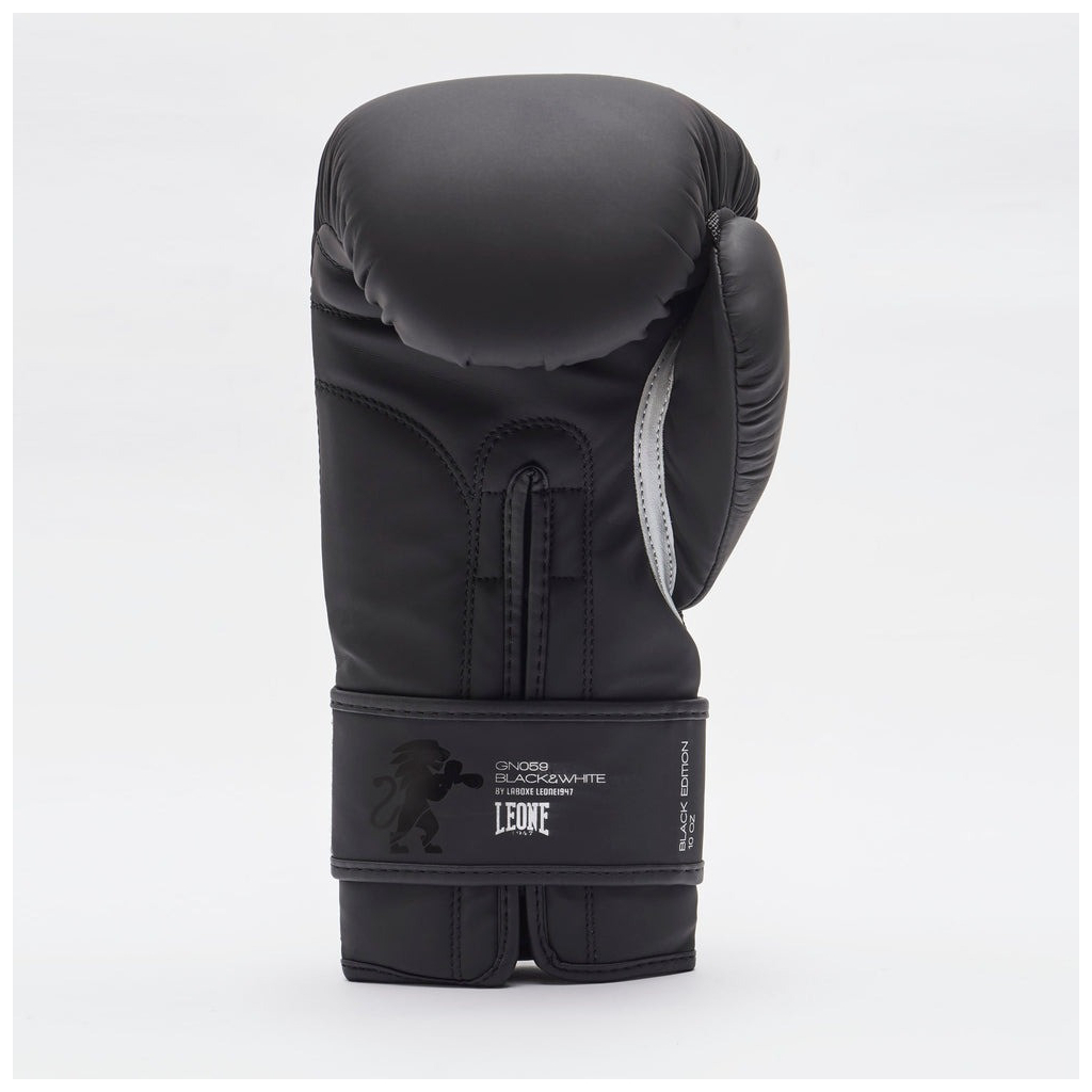 Боксерські рукавички Leone GN059 Black/White 12 унцій (GN059_Bl/White_12oz) - зображення 6