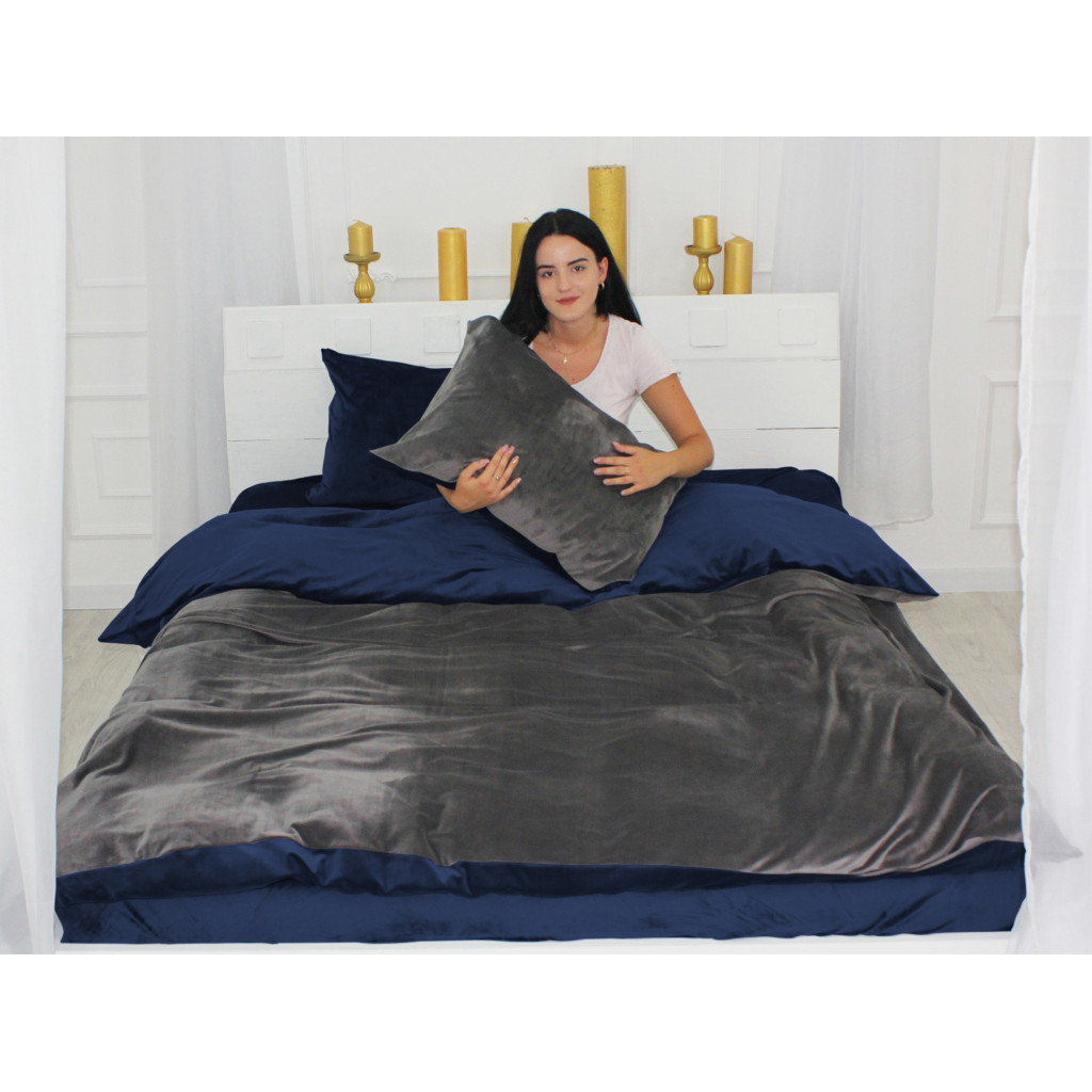 Постільна білизна MirSon Велюр Winter Frost 28-0005 + 28-0006 Tagetes Velvet 143х210 (2200004007809) - зображення 4