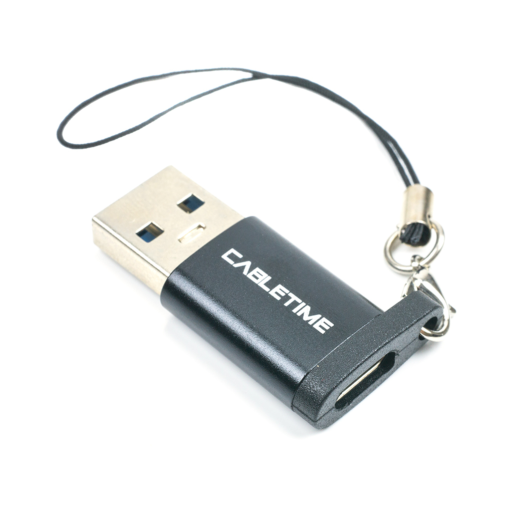 Перехідник USB 3.0 AM to USB-C F Cabletime (CA913701) - зображення 1