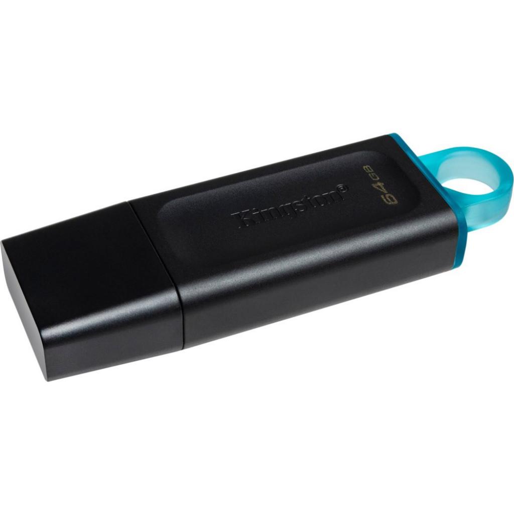 USB флеш накопичувач Kingston 64GB DataTraveler Exodia Black/Teal USB 3.2 (DTX/64GB) - зображення 2