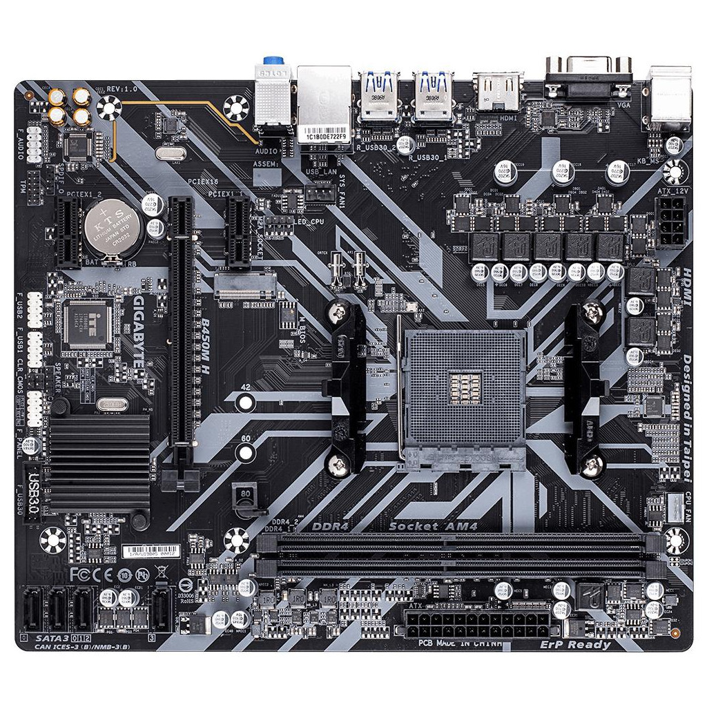 Материнська плата GIGABYTE B450M H - зображення 2