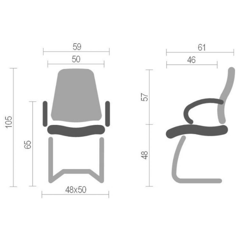 Офісне крісло Аклас Марті CH CF Чорне (11875) - зображення 6