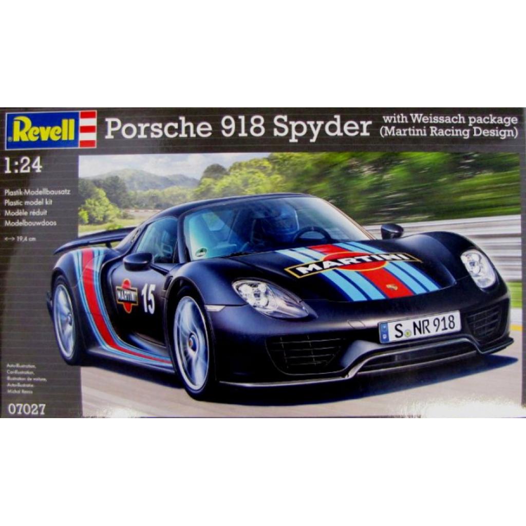 Збірна модель Revell Автомобіль Porsche 918 Spyder with Weissach package 1:24 (7027) - зображення 1