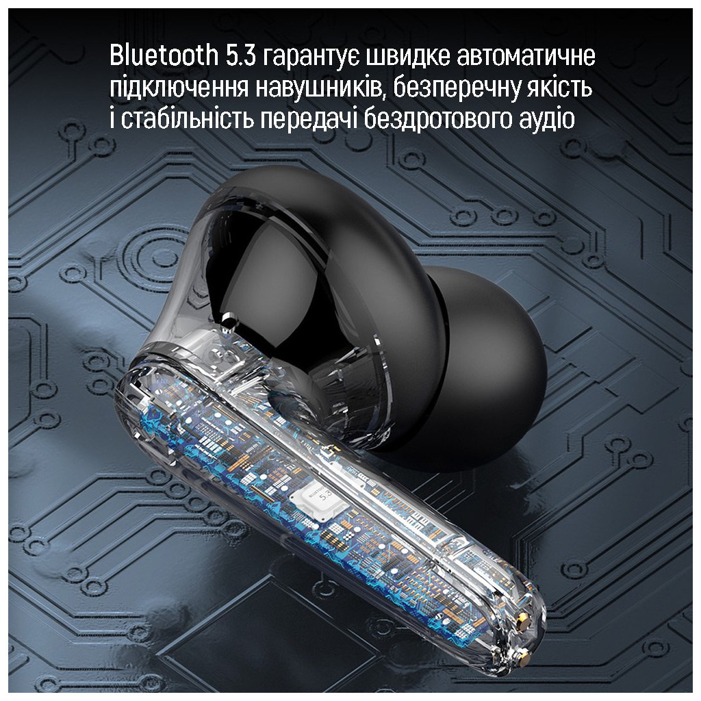 Навушники ColorWay TWS-3 Earbuds Black (CW-TWS3BK) - зображення 10