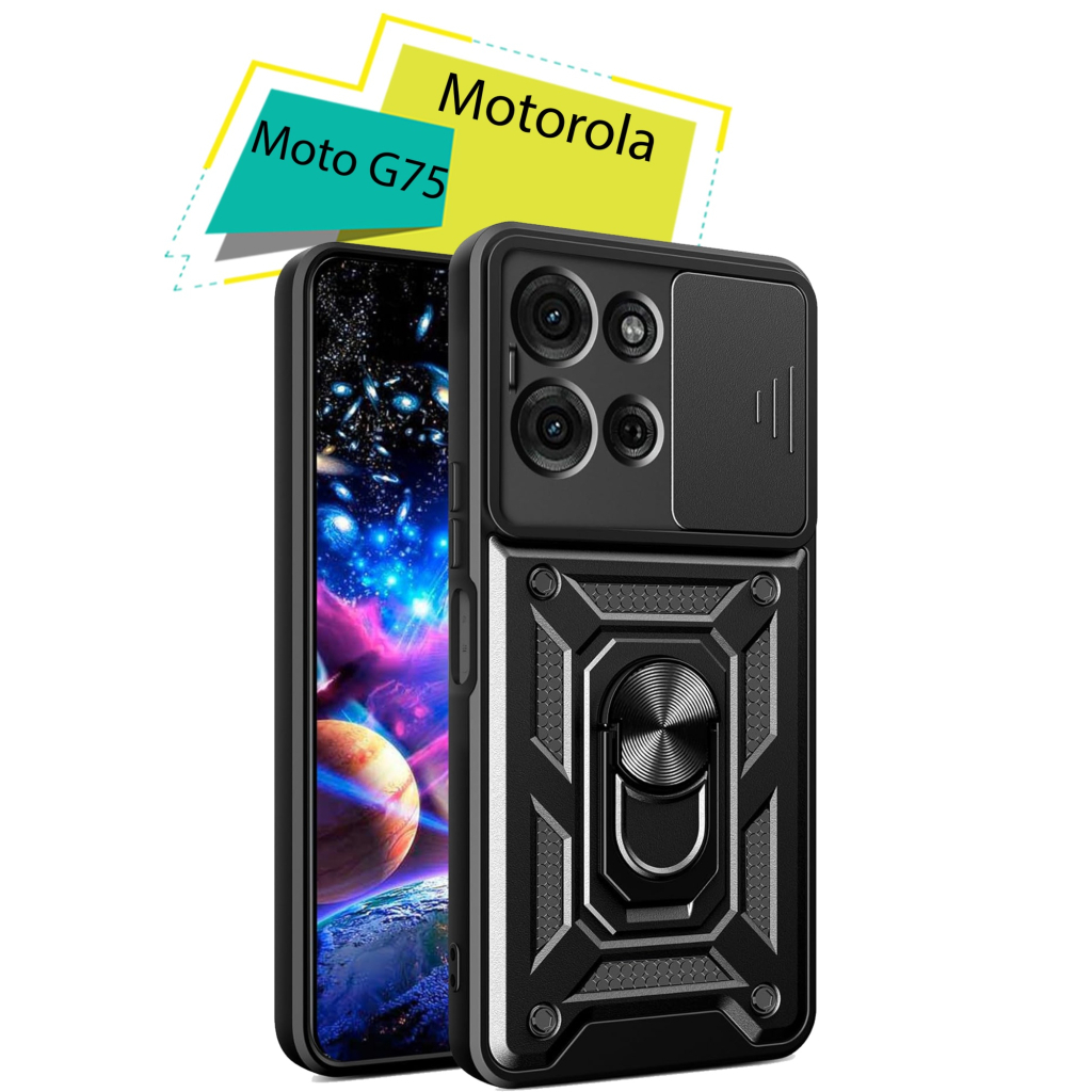 Чохол до мобільного телефона BeCover Military Motorola Moto G75 Black (713060) - зображення 1