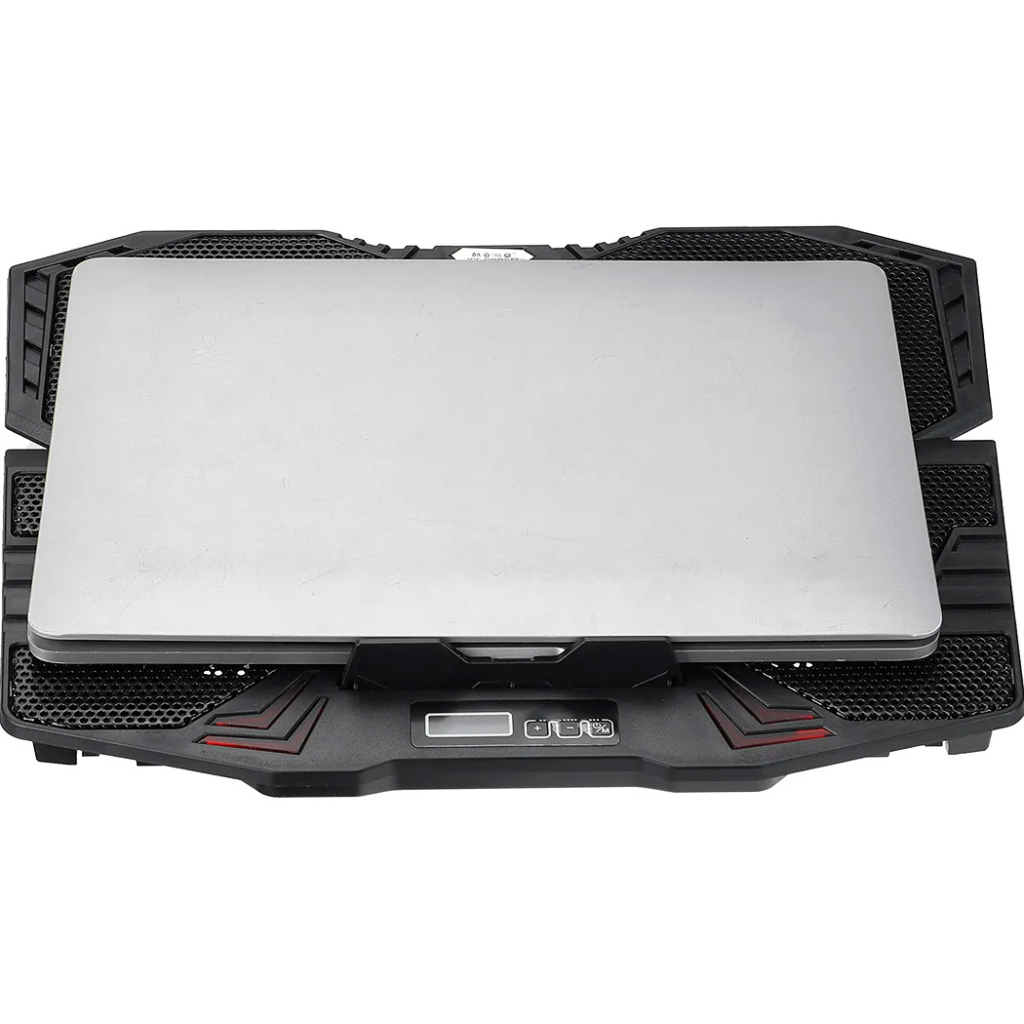 Підставка до ноутбука IceCoorel 10-15", 1*125mm 1400 RPM + 4*70mm 2500 RPM, 2*USB, 365x297x30mm, Blue (K5Bl) - зображення 7