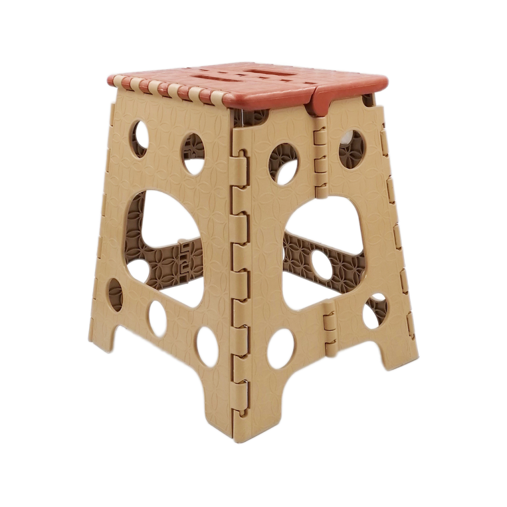 Стілець складаний Planet 36 см коричневий-бежевий (10715) - зображення 1