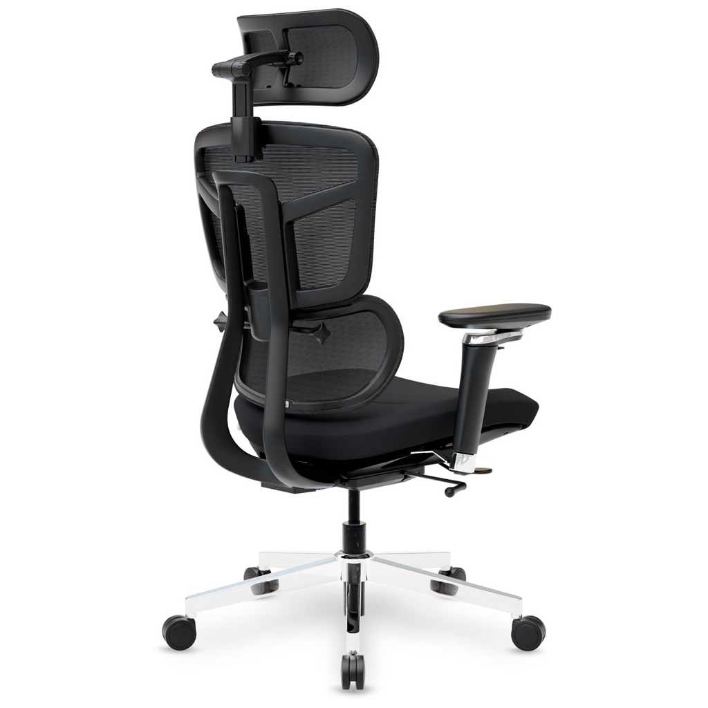 Офісне крісло Mealux S4 Air Fabric Black (HF-S4 F/B) - зображення 5