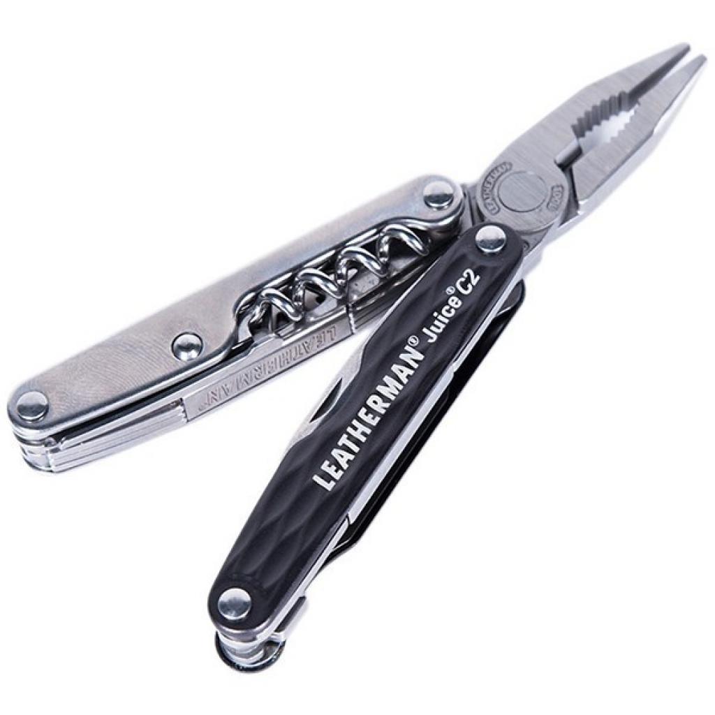 Мультитул Leatherman Juice C2 - Granite Gray, зі шкіряним чохлом, подар. коробка (831981) - зображення 2