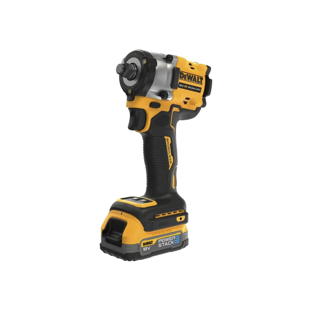 Гайковерт DeWALT 18V XR Li-lon PowerStack 2x1.7Ah, безщітковий, 406 Нм, кейс TSTAK (DCF921E2T) - зображення 1