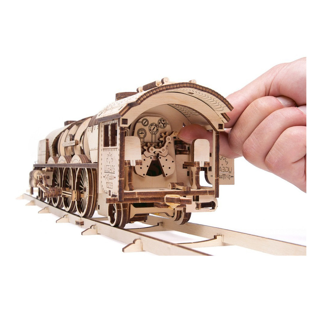 Конструктор Ugears Локомотив з тендером V-Експрес (70058) - зображення 6