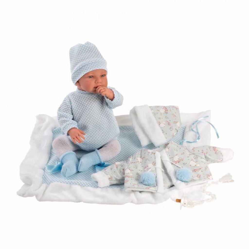 Пупс Llorens що плаче Tino con toquilla, 44 см (84437) - зображення 2