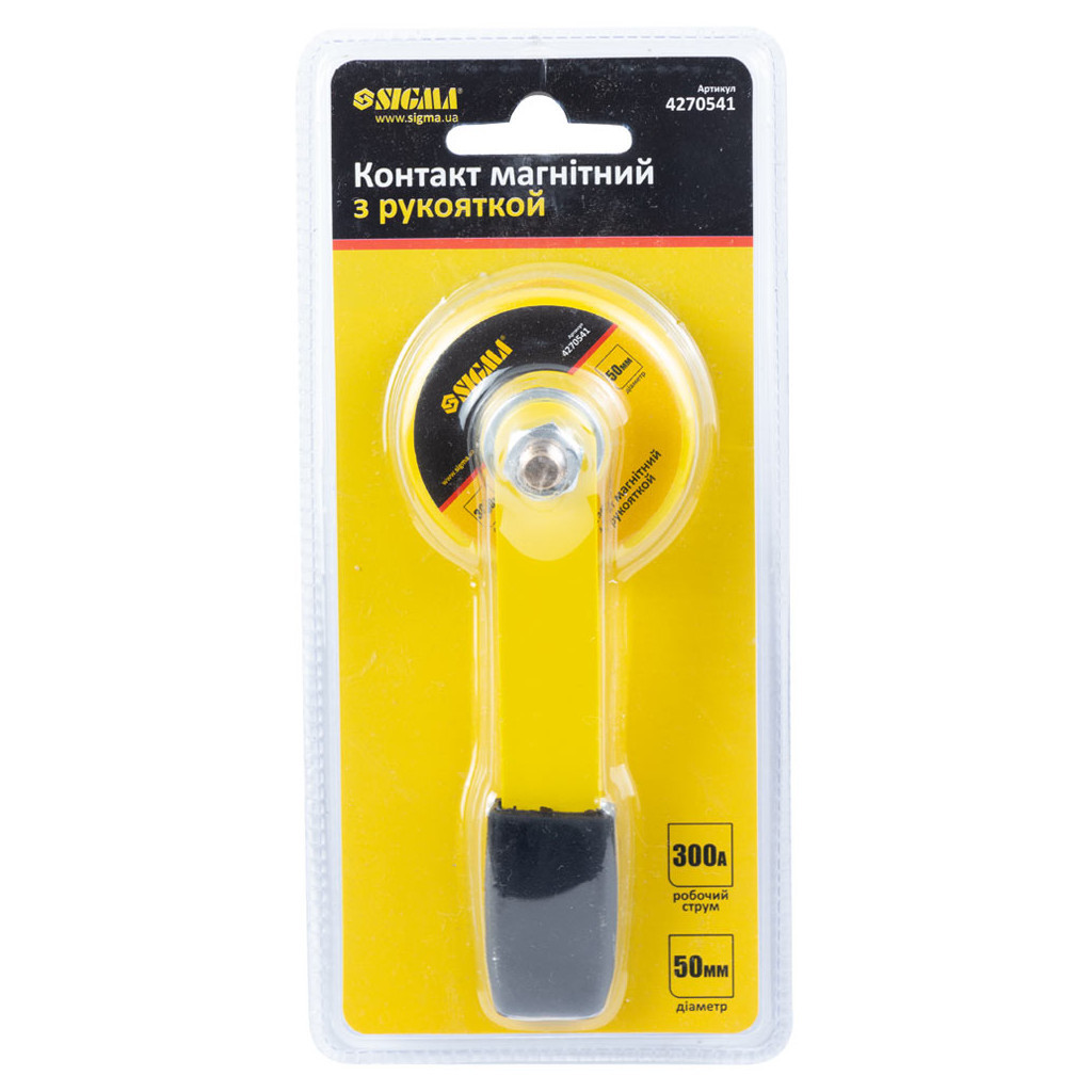 Магніт для зварювання Sigma контакт з рукояткою 50мм 300А (4270541) - изображение 5