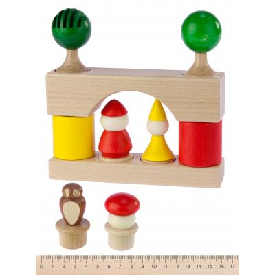 Конструктор Nic cubio дерев'яний 17 ел. (NIC2115) - зображення 3