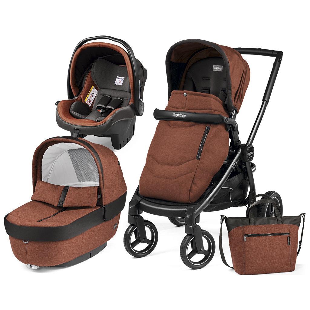 Коляска Peg-Perego 3 в 1 Team Terracotta (PACK03-00000000002) - зображення 1