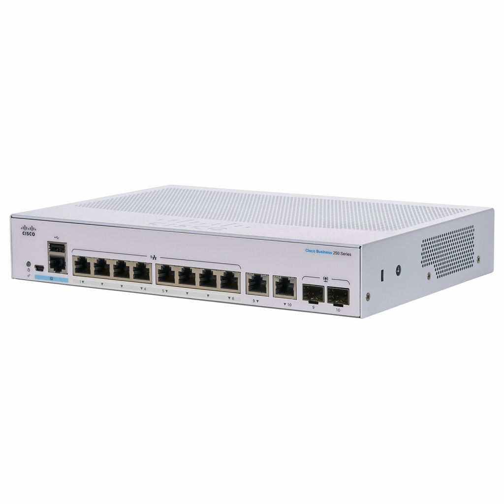 Комутатор мережевий Cisco CBS250-8T-E-2G-EU - зображення 3