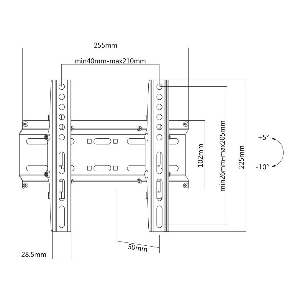Кронштейн Brateck KL25-22T - зображення 12